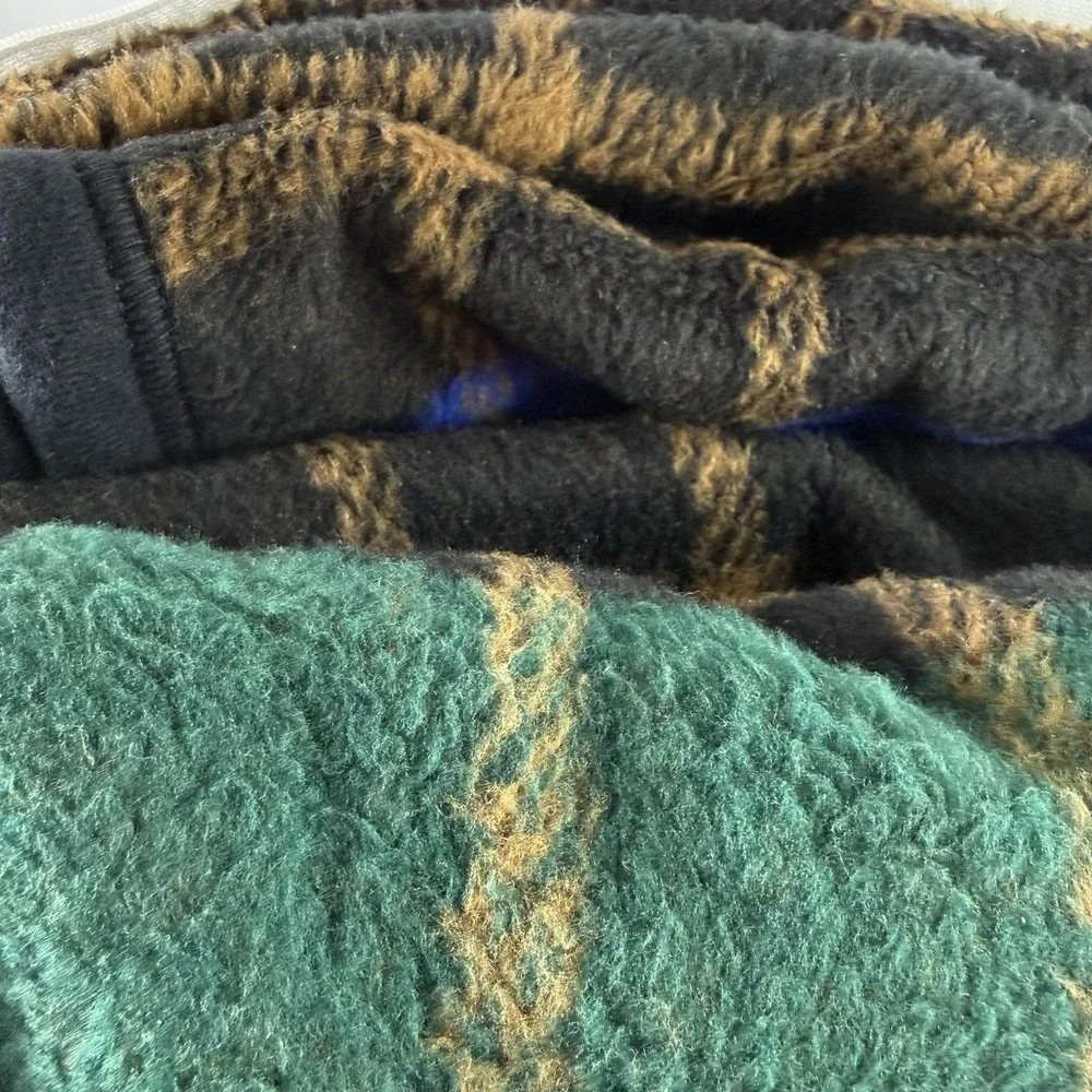 Biederlack of America Rowan Plaid Blanket Throw 60x80 Reversible USA 268336